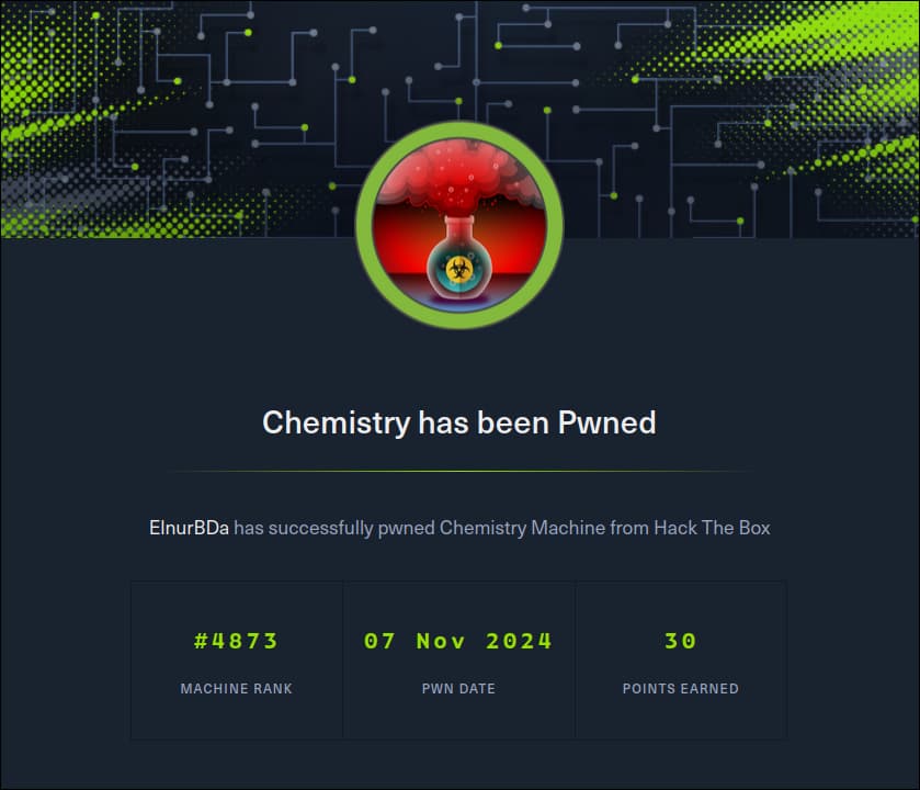 HTB • CTF • Chemistry • Write-Up
