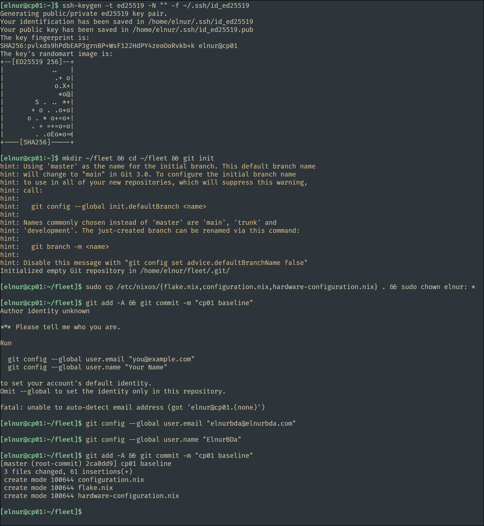 Bootstrapping the fleet repo on cp01